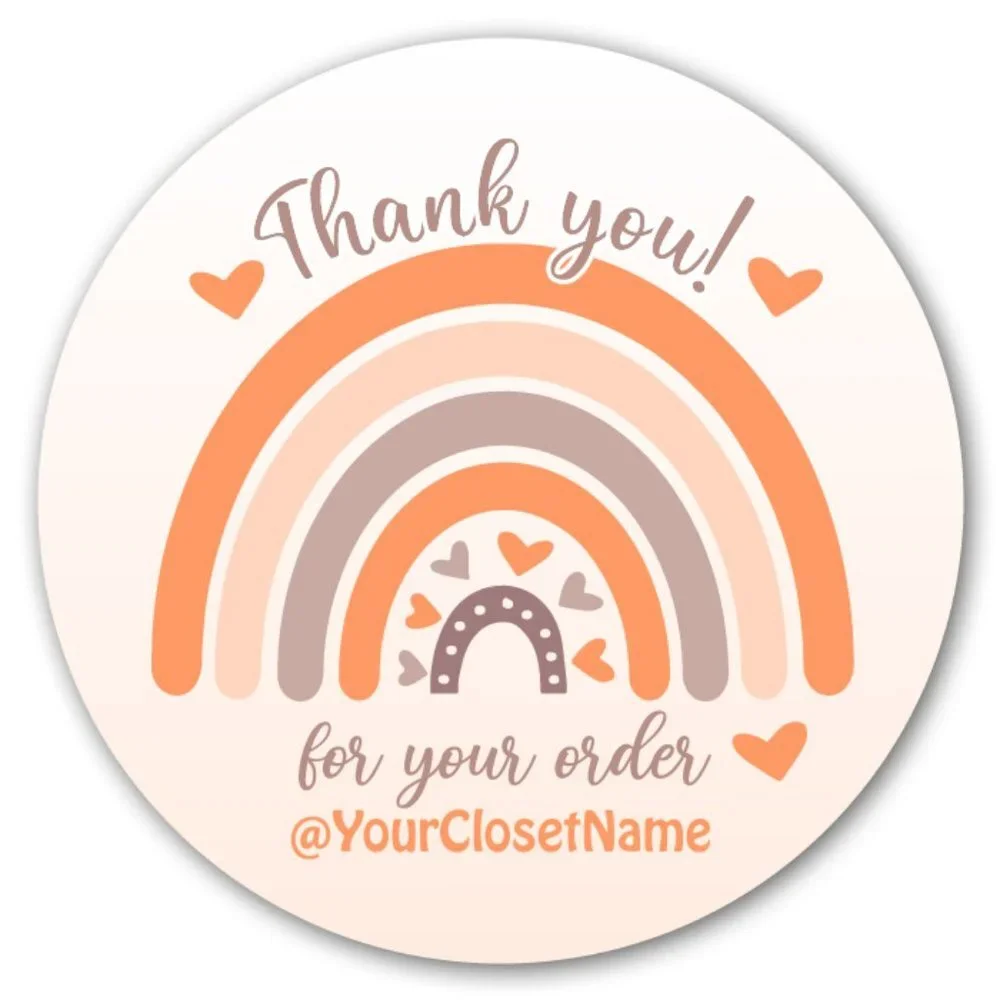 Thank♥️ 5x25 / 60 Thank You Stickers